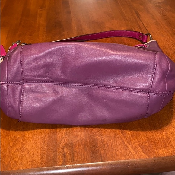 Purple/Fuchsia Drawstring Coach Bag - Picture 4 of 4